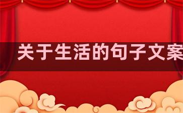 关于生活的句子文案励志