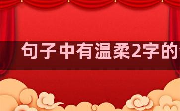 句子中有温柔2字的句子
