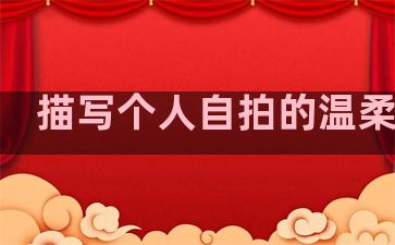 描写个人自拍的温柔句子