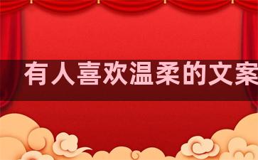 有人喜欢温柔的文案句子