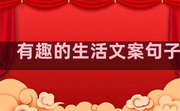 有趣的生活文案句子男生