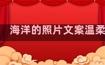 海洋的照片文案温柔句子
