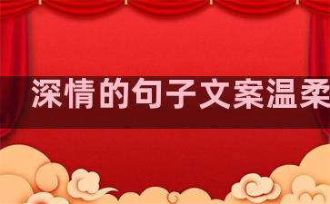 深情的句子文案温柔短句