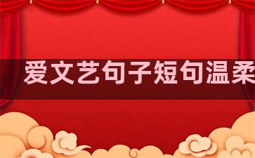 爱文艺句子短句温柔治愈