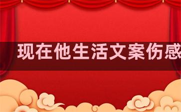 现在他生活文案伤感句子